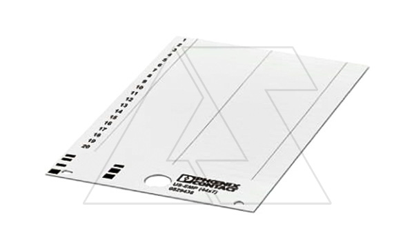 Табличка фиксируемая UniSheet US-EMP (44X7) 40 элементов, 44x7mm, белая Табличка фиксируемая UniSheet US-EMP (44X7) 40 элементов, 44x7mm, белая