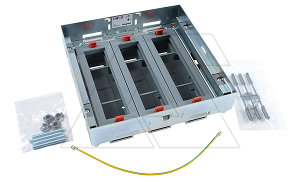 Основание монтажной коробки, горизонтальный монтаж, 24M(3x8), Hmin=92mm