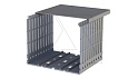 Перфокороб KKD 1201, органайзер для шкафов, 120x100х2000мм (ШxВхД), RAL 7030, серый от интернет-магазина amperkin.by