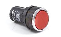 Кнопка MB, красная, без фиксации, плоская, 1NO, 3A 230V AC15, 22mm, IP50