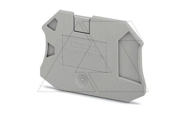 Крышка концевая D-UT 2,5/4-TWIN /2,2mm, для винтовых клемм UT 2,5..4-TWIN, серая Крышка концевая D-UT 2,5/4-TWIN /2,2mm, для винтовых клемм UT 2,5..4-TWIN, серая