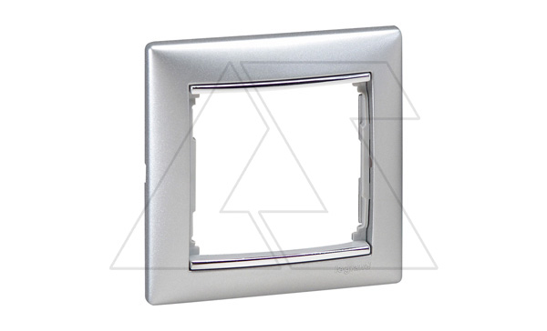 Valena - Рамка 1 пост, алюминий/серебро