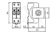 Разрядник V20-2-280, 2P, Un=230В, Imax=80кА, Up<1.3кВ, класс С от интернет-магазина amperkin.by Разрядник V20-2-280, 2P, Un=230В, Imax=80кА, Up<1.3кВ, класс С от интернет-магазина amperkin.by