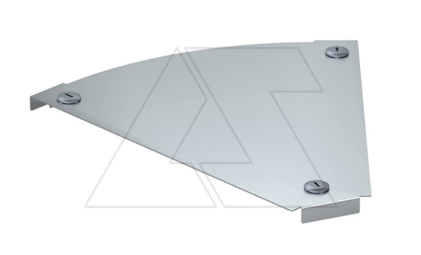 Крышка DFBM 45 100 FS секции угловой горизонтальной 45°, для лотка шириной 100мм, конв. оцинк.
