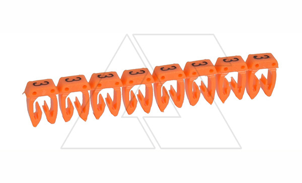 Маркер CAB3 d=1.5-2.5mm - "3" (оранжевый) упак.1200 шт Маркер CAB3 d=1.5-2.5mm - "3" (оранжевый) упак.1200 шт