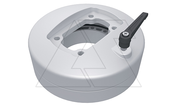 Держатель панели поворотный (310°) ETR060 с фиксацией, ⌀130мм, RAL7035, m=1,26кг