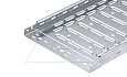 Лоток RKSM 630 FS кабельный перфорированный, безболт. соединение, 60Х300Х3000мм (ВхШхД), конв. оцинк. от интернет-магазина amperkin.by