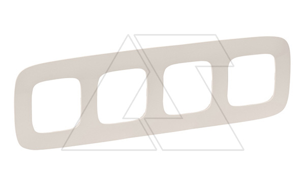 Valena Allure - Рамка 4 поста верт/гориз, слоновая кость