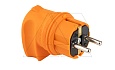 Tena - Вилка 2P+E угловая, IP44, оранжевый от интернет-магазина amperkin.by