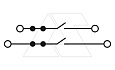 Клемма двухъярусная с ножевыми размыкателями CPDLK2.5 /5x107,25mm, push-in, 4 присоед., 2,5(max 4)mm2, 16A, 500V, серая от интернет-магазина amperkin.by