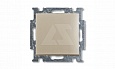 Basic 55 - Выключатель одноклавишный (шампань) от интернет-магазина amperkin.by