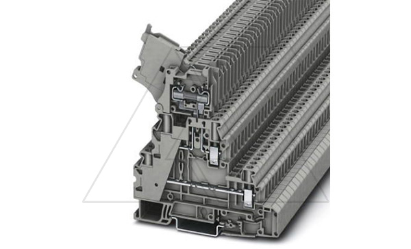 Клемма с держателем предохранителя UT 4-L/HESI (5X20) GY /6,2mm, винтовая, 4 присоед., 4(max 6)mm2, 6,3A/28A, 500V, серая Клемма с держателем предохранителя UT 4-L/HESI (5X20) GY /6,2mm, винтовая, 4 присоед., 4(max 6)mm2, 6,3A/28A, 500V, серая