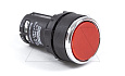 Кнопка MB, красная, без фиксации, плоская, 1NC, 3A 230V AC15, 22mm, IP50