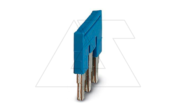 Перемычка FBS 3-5 BU на 3 полюса, для клемм 5,2mm, 24A, синяя Перемычка FBS 3-5 BU на 3 полюса, для клемм 5,2mm, 24A, синяя
