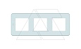 Inspiria - Рамка 3 поста (мятный) от интернет-магазина amperkin.by