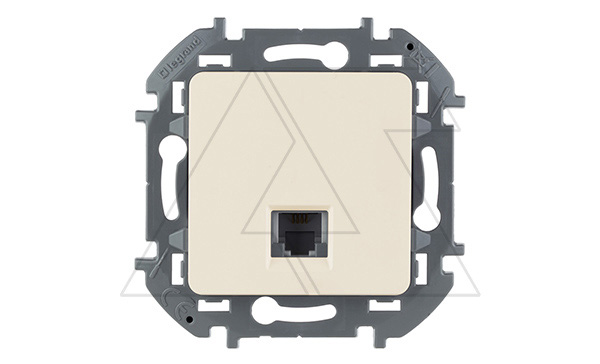 Inspiria - Розетка телефонная 1хRJ-11 4 конт. (сл.кость)