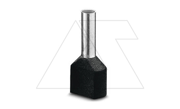 Кабельный наконечник AI-TWIN 2X 1,5 - 8 BK изолированный, двойной, сечение 1,5mm2, длина 8mm, черный (упак. 100шт.) Кабельный наконечник AI-TWIN 2X 1,5 - 8 BK изолированный, двойной, сечение 1,5mm2, длина 8mm, черный (упак. 100шт.)