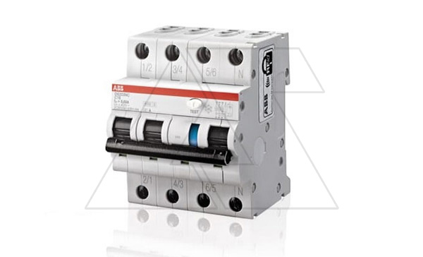 Дифф. авт. выключатель DS203NC C6 AC30, 3P+N C 6A 30mA Icu=10kA 4M Дифф. авт. выключатель DS203NC C6 AC30, 3P+N C 6A 30mA Icu=10kA 4M