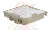 Коробка напольная 18М, горизонт. Н=75-105мм, бежевый, крышка под покрытие от интернет-магазина amperkin.by