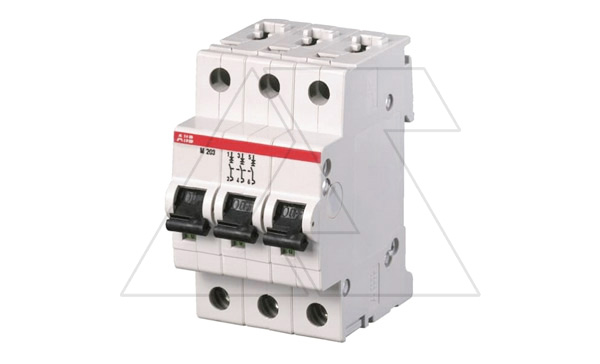 Авт. выключатель M203-6.3, 3P 6.3A Im=88A (без тепл. расцепителя) Icu=25kA 3M