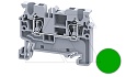 Клемма проходная CX2.5GN /5x50mm, пружинная, 2 присоед., 2,5(max 4)mm2, 24A, 1000V, зеленая от интернет-магазина amperkin.by Клемма проходная CX2.5GN /5x50mm, пружинная, 2 присоед., 2,5(max 4)mm2, 24A, 1000V, зеленая от интернет-магазина amperkin.by