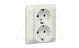 Galea Life - Розетка 2х2P+E нем.стд. в сборе, Pearl от интернет-магазина amperkin.by