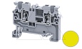 Клемма проходная CX2.5Y /5x50mm, пружинная, 2 присоед., 2,5(max 4)mm2, 24A, 1000V, желтая от интернет-магазина amperkin.by Клемма проходная CX2.5Y /5x50mm, пружинная, 2 присоед., 2,5(max 4)mm2, 24A, 1000V, желтая от интернет-магазина amperkin.by