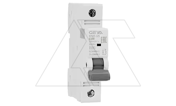 Авт. выключатель GYM9-125-1P-100C, 1P, 100A, хар-ка C, 6kA, 1M Авт. выключатель GYM9-125-1P-100C, 1P, 100A, хар-ка C, 6kA, 1M