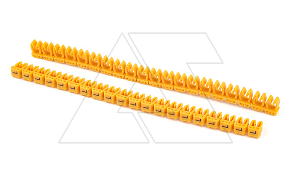 Маркировка кабельная KE1 d=0,75...1,5mm - «L» (желтый) упак.200 шт