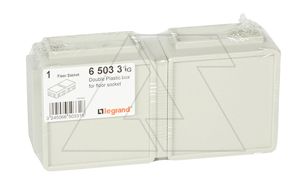 Монтажная коробка для блоков розеточных 540ХХ, пластик, 6(2х3)М