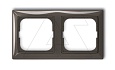 Basic 55 - Рамка на 2 поста (шато-черный, блистер) от интернет-магазина amperkin.by