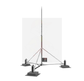 Вольностоящая мачта стальная H=7100 mm, для подвесных клетей ,составная, тренога, утяжители 3x27160,  156 кг от интернет-магазина amperkin.by