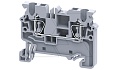 Клемма проходная CX2.5 /5x50mm, пружинная, 2 присоед., 2,5(max 4)mm2, 24A, 1000V, серая от интернет-магазина amperkin.by Клемма проходная CX2.5 /5x50mm, пружинная, 2 присоед., 2,5(max 4)mm2, 24A, 1000V, серая от интернет-магазина amperkin.by
