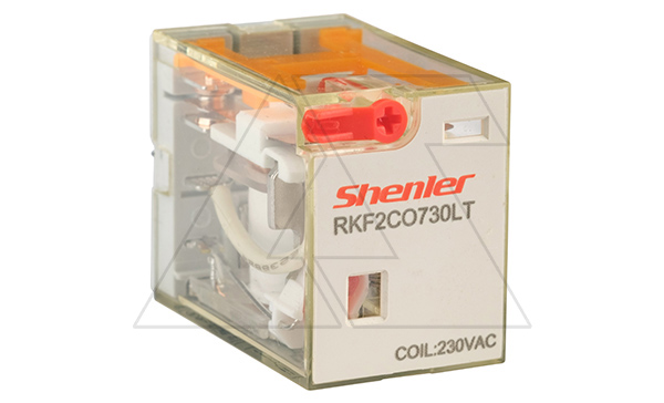 Реле RKF2CO730LT, 2CO, 12A(250VAC/30VDC), 230VAC, мех. индикация, тест-кнопка с блокировкой, LED Реле RKF2CO730LT, 2CO, 12A(250VAC/30VDC), 230VAC, мех. индикация, тест-кнопка с блокировкой, LED