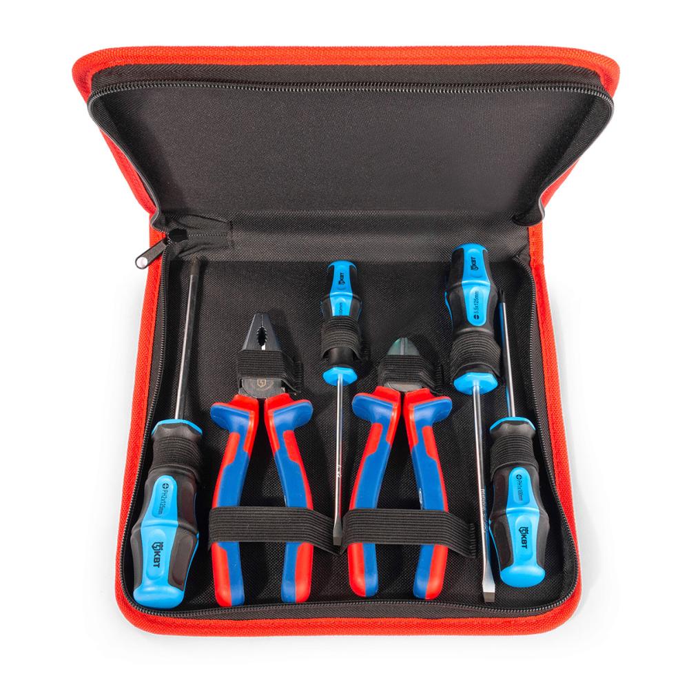 Набор слесарно-монтажного инструмента, 6 предметов НИС-04 (КВТ)