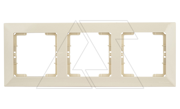 Candela - Рамка 3 поста, к механизмам серии 21, горизонтальный монтаж, сл.кость