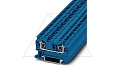 Клемма проходная ST 4 BU /6,2mm, пружинная, 2 присоед., 4(max 6)mm2, 32A, 800V, синяя от интернет-магазина amperkin.by Клемма проходная ST 4 BU /6,2mm, пружинная, 2 присоед., 4(max 6)mm2, 32A, 800V, синяя от интернет-магазина amperkin.by