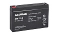Батарея аккумуляторная Acumax AM7.2-6, T1, 6V/7.2Ah, 94(100)x151x34 HxLxW, 1.1kg, 6-9 лет от интернет-магазина amperkin.by