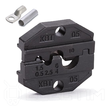 Матрица МПК-05 для обжима неизолированных медных наконечников сечением 0.25-10 мм (КВТ)