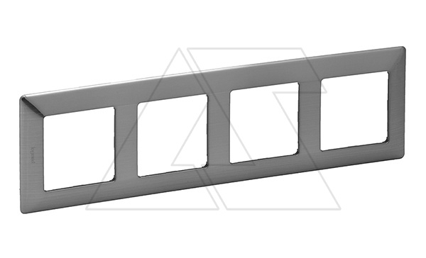 Valena Life - Рамка 4 поста верт/гориз, сталь