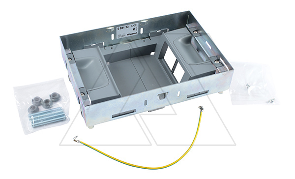 Основание монтажной коробки, вертикальный монтаж, 8M(2x4), Hmin=92/80mm