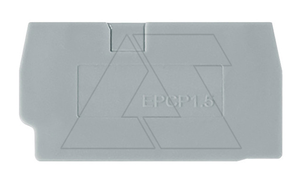 Крышка концевая EPCP1.5 /1,5mm, для клемм CP1.5,CPG1.5, серая Крышка концевая EPCP1.5 /1,5mm, для клемм CP1.5,CPG1.5, серая