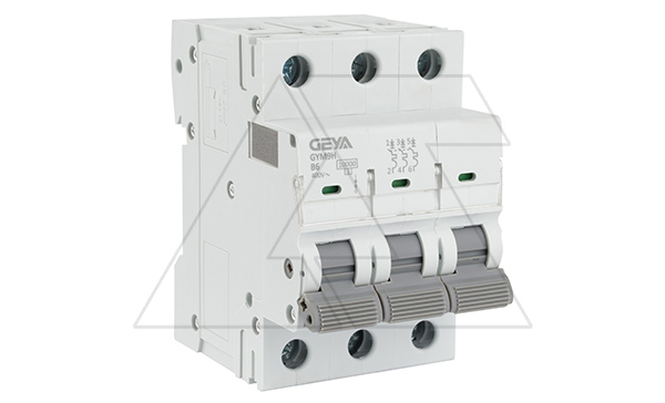 Авт. выключатель GYM9H-3P-6B, 3P, 6A, хар-ка B, 10kA, 3M
