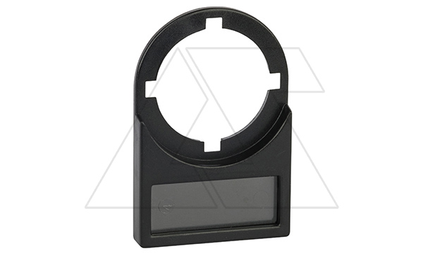Держатель для таблички 25x10mm, с прозрачным окном, для одинарных кнопок 22mm