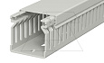 Перфокороб LK4 40040, органайзер для шкафов, 40 x 40 мм (глубина х ширина крышки), L=2000мм, RAL 7030 серый