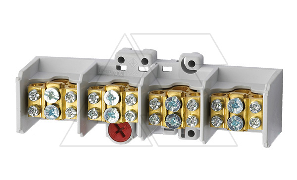 Блок клемм разветвительных Morek MAF35 4P вх. 1x16_35mm², вых. 2x10_25mm², 100A, 400V Блок клемм разветвительных Morek MAF35 4P вх. 1x16_35mm², вых. 2x10_25mm², 100A, 400V