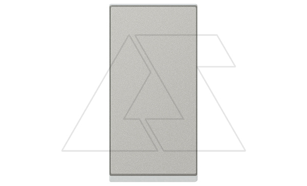 Mosaic - Выключатель кнопочный 6А, 1М, пруж. зажимы, алюминий