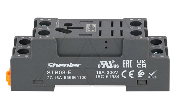 Цоколь STB08-E, 16A(300V), винтовой зажим, черный, на рейку DIN35, для RKL1CO, RKL2CO, 56.31, 56.32, RPM2, LY1, LY2 Цоколь STB08-E, 16A(300V), винтовой зажим, черный, на рейку DIN35, для RKL1CO, RKL2CO, 56.31, 56.32, RPM2, LY1, LY2