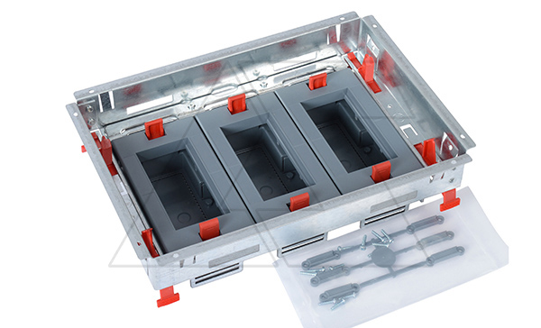 Основание монтажной коробки, горизонтальный монтаж, 12M(3x4), Hmin=80mm