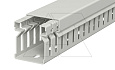 Перфокороб LK4 30025, органайзер для шкафов, 30 x 25 мм (глубина х ширина крышки), L=2000мм, RAL 7030 серый от интернет-магазина amperkin.by